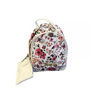 Juicy Couture White Floral Garden Party Backpack With Matching Pouch NWT